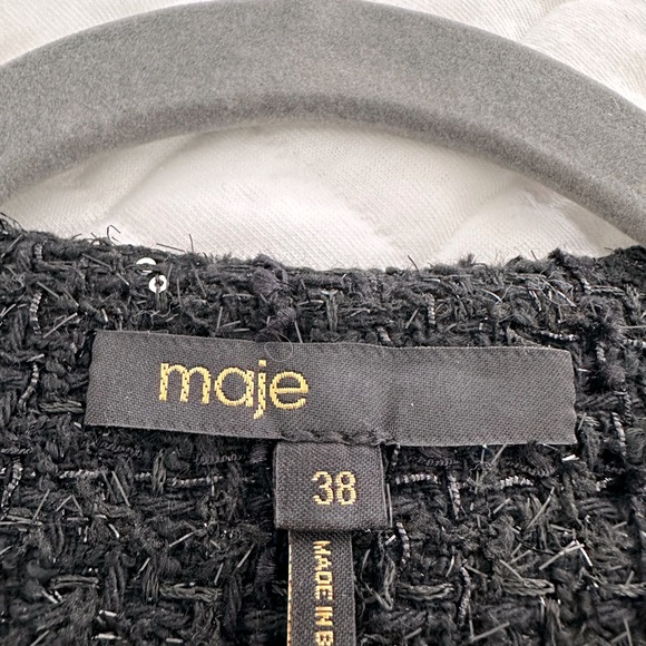 MAJE Black Tweed Dress - Picture 5 of 6